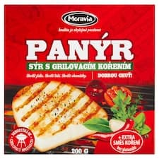 Moravia Panýr sýr s grilovacím kořením 200g