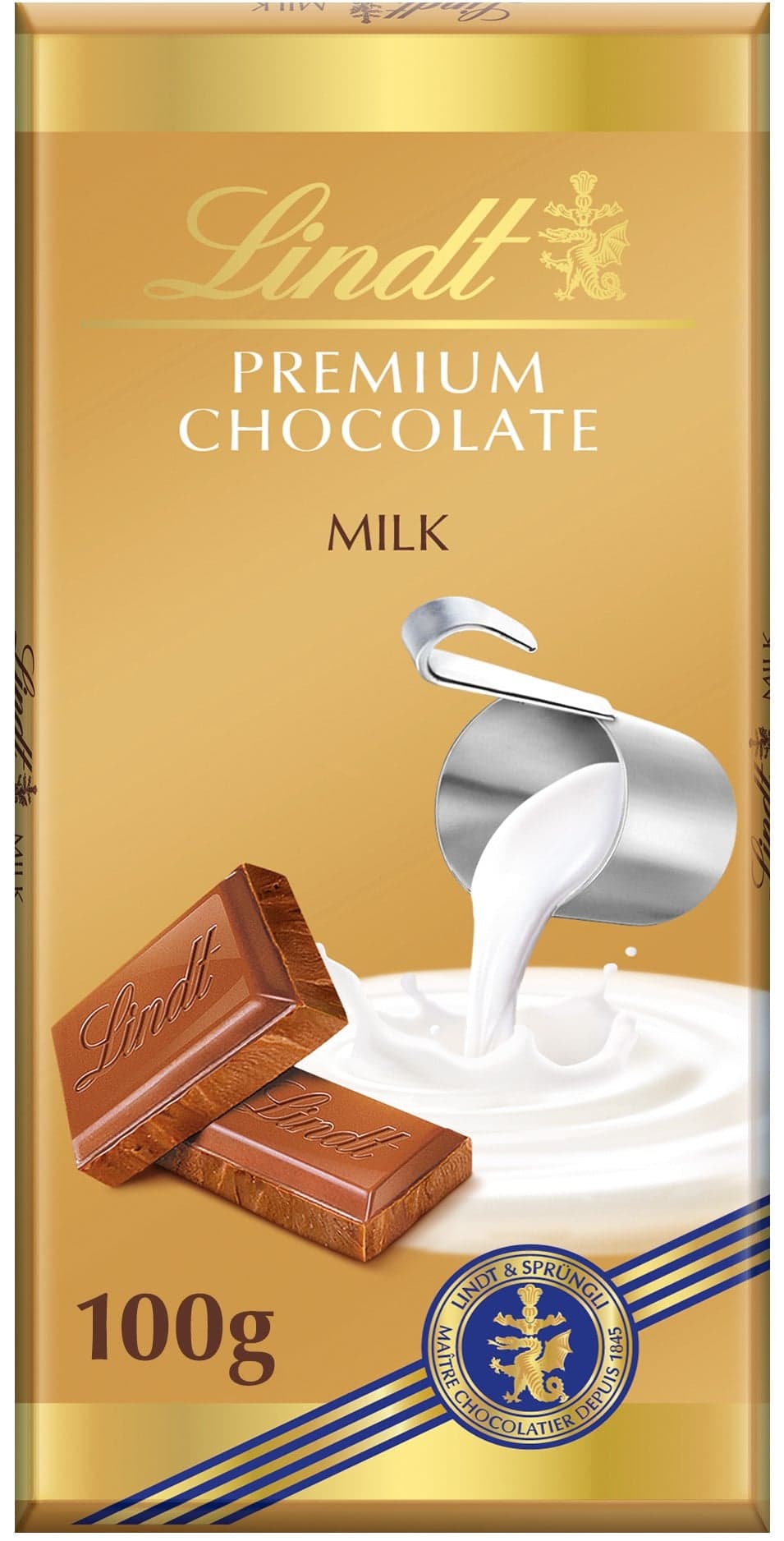 Lindt Čokoláda Gold Tablet Premium Mléčná