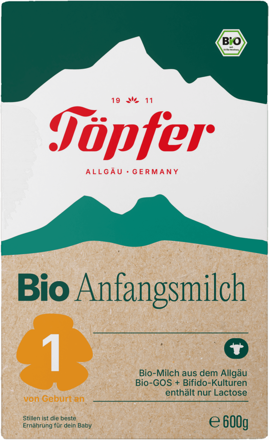 Töpfer BIO Počáteční mléčná kojenecká výživa 1