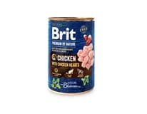 Brit Premium By Nature Konzerva pro psy kuřecí, srdíčka 400 g