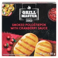 Grill Master Pološtiepok s brusinkovou omáčkou 4 x 90g