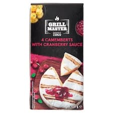 Grill Master Camembert s brusinkovou omáčkou v sáčku 4 x 100g