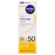 Nivea Sun Pleťový krém na opalování proti vráskám Q10 OF 50+ 40ml