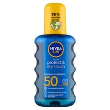 Nivea Sun Protect & Dry Touch Neviditelný sprej na opalování OF 50 200ml