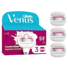 Gillette Venus Pro ComfortGlide s Vůní Sugarberry Dámské Holicí Hlavice, Náhradní Holicí Hlavice
