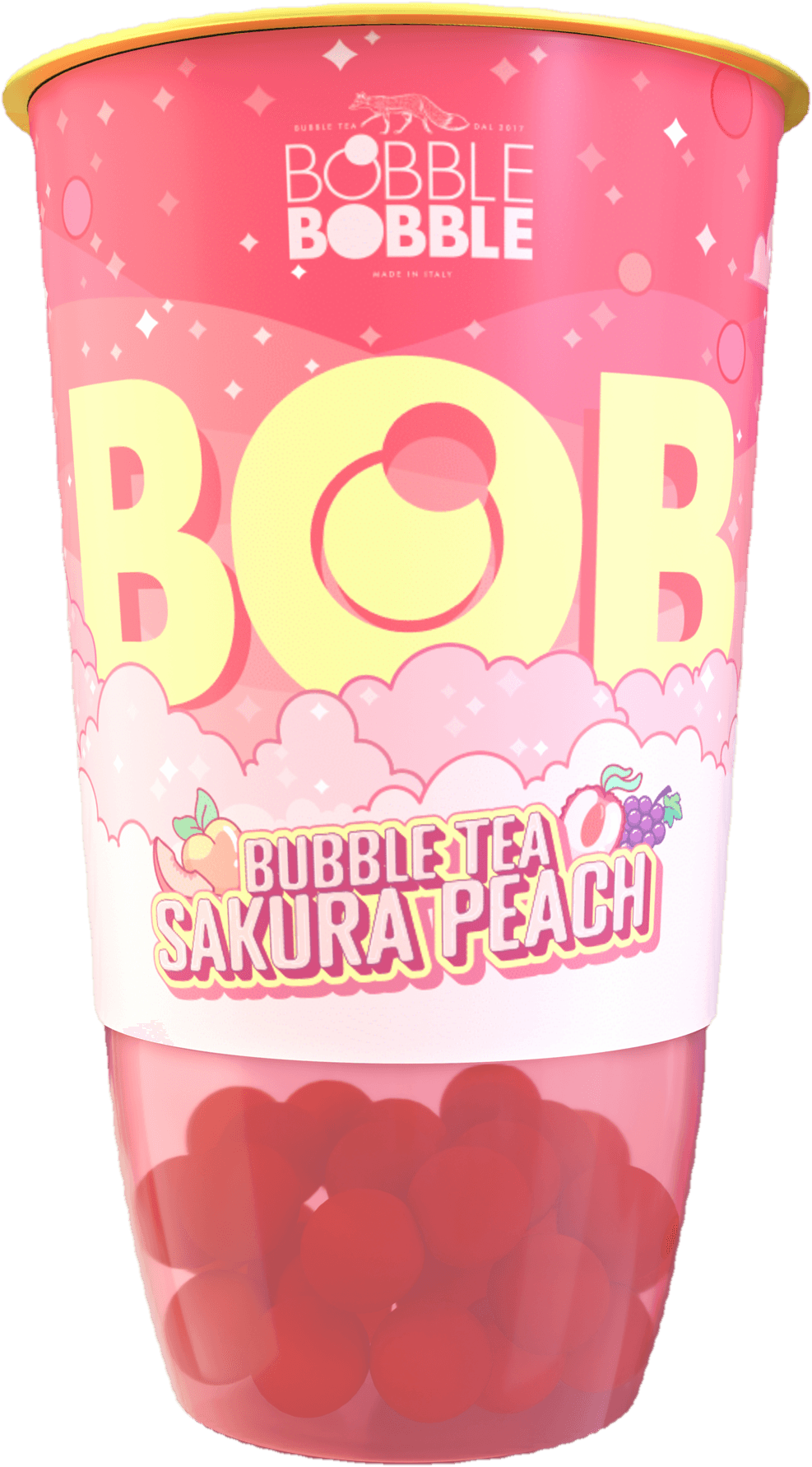 Bobble Bobble Bob Bubble tea sakura peach