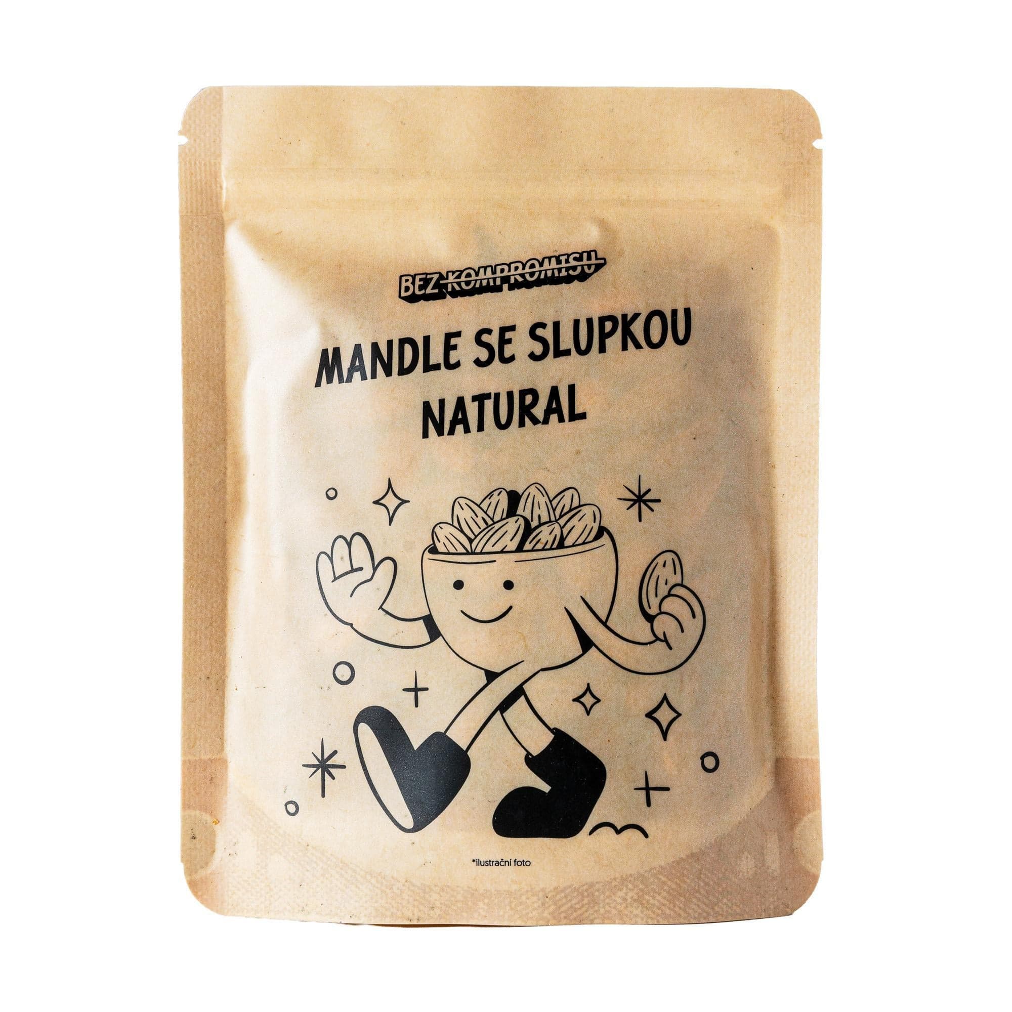 Mandle se slupkou natural