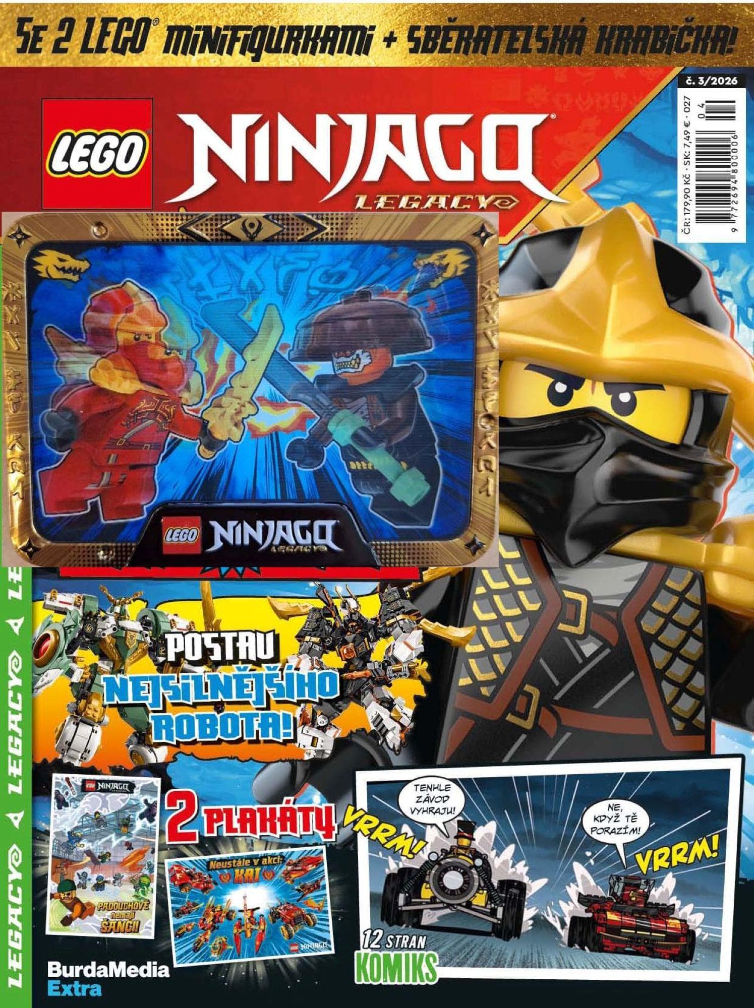 LEGO NINJAGO LEGACY č. 3/26 + sběratelská krabička s figurkou