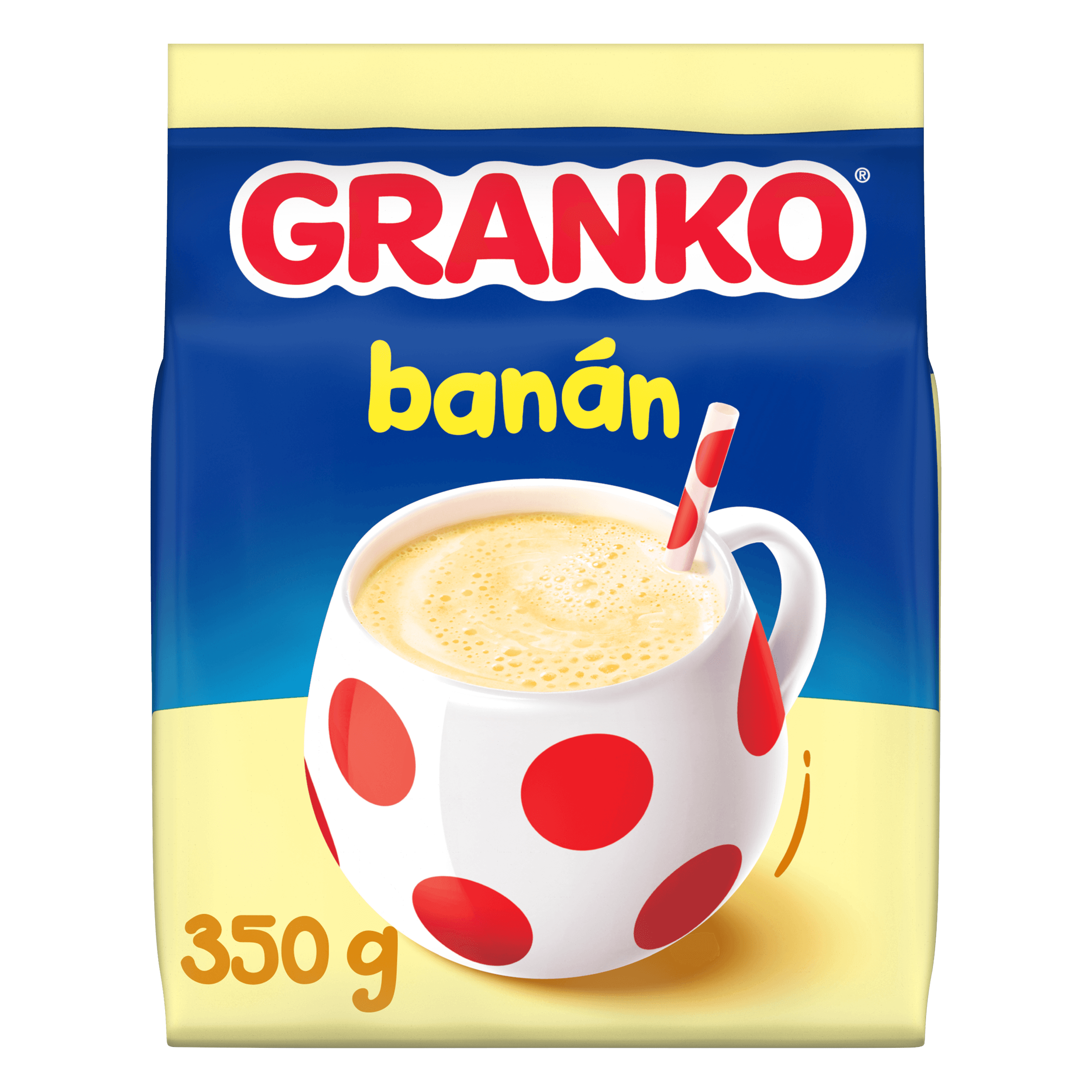 Granko Slazená rozpustná směs pro přípravu nápoje s příchutí banánu