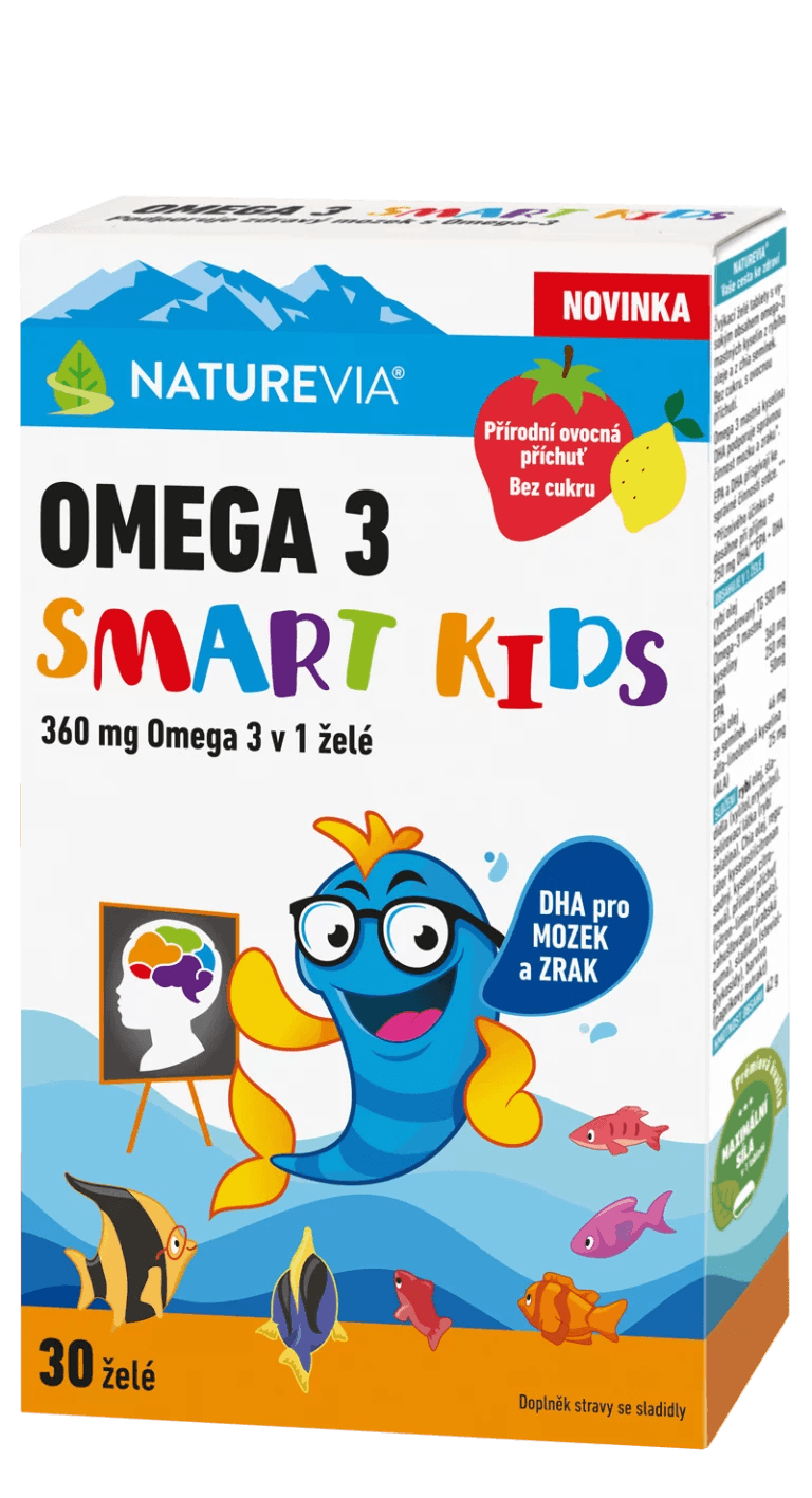 Naturevia Omega 3 Smart Kids 30 želé