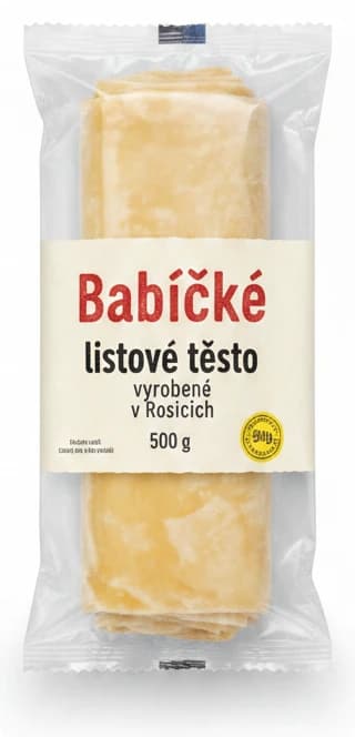 Babické listové těsto vyrobené v Rosicích