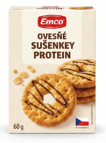 Ovesné sušenky Protein Emco