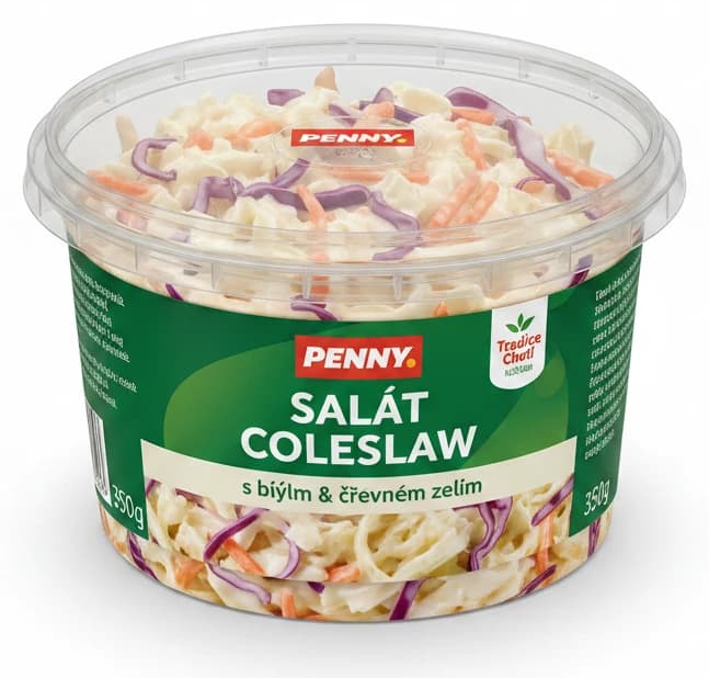 Salát Coleslaw s bílým červeným zelím