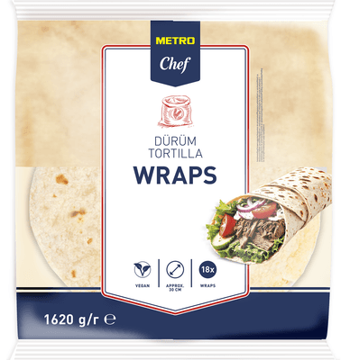 Metro Chef Tortilla 30 cm, Durum, 18 x 90 g