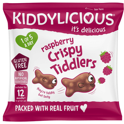 Kiddylicious Rybičky křupavé malinové