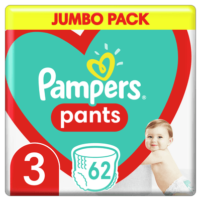 Pampers Pants Plenkové kalhotky Jumbo Pack vel. 3 (6-11kg)