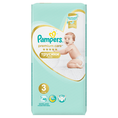 Pampers Pants Premium Care Plenkové kalhotky vel. 3 (6-11kg)