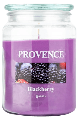 Provence Svíčka ve skle s víčkem Ostružina 510g