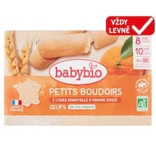 Babybio Bio piškoty s esenciálním olejem ze sladkého pomeranče 120g