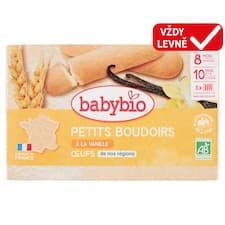 Babybio Bio piškoty s celými francouzskými vejci a vanilkou bourbon 120g
