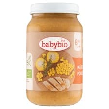 Babybio Bio menu sladká kukuřice s farmářským kuřecím masem 200g