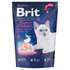 Brit Premium by Nature Sterilized Chicken kompletní krmivo pro kočky 1,5kg