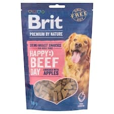 Brit Premium by Nature Poloměkký pamlsek pro psy hovězí obohaceno o jablko 180g