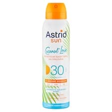 Astrid Sun Coconut Love neviditelný suchý sprej na opalování SPF 30 150ml