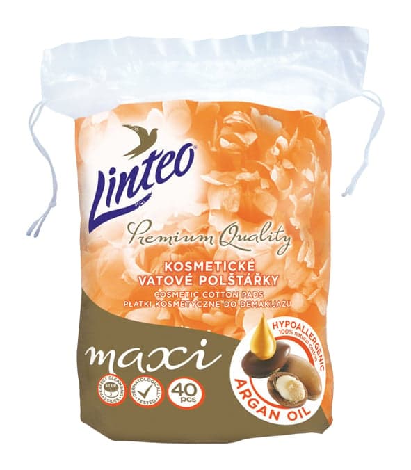 Linteo Premium Vatové polštářky maxi ovály s arganovým olejem