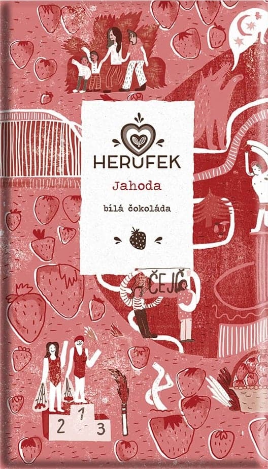 Herufek Jahodová bílá čokoláda