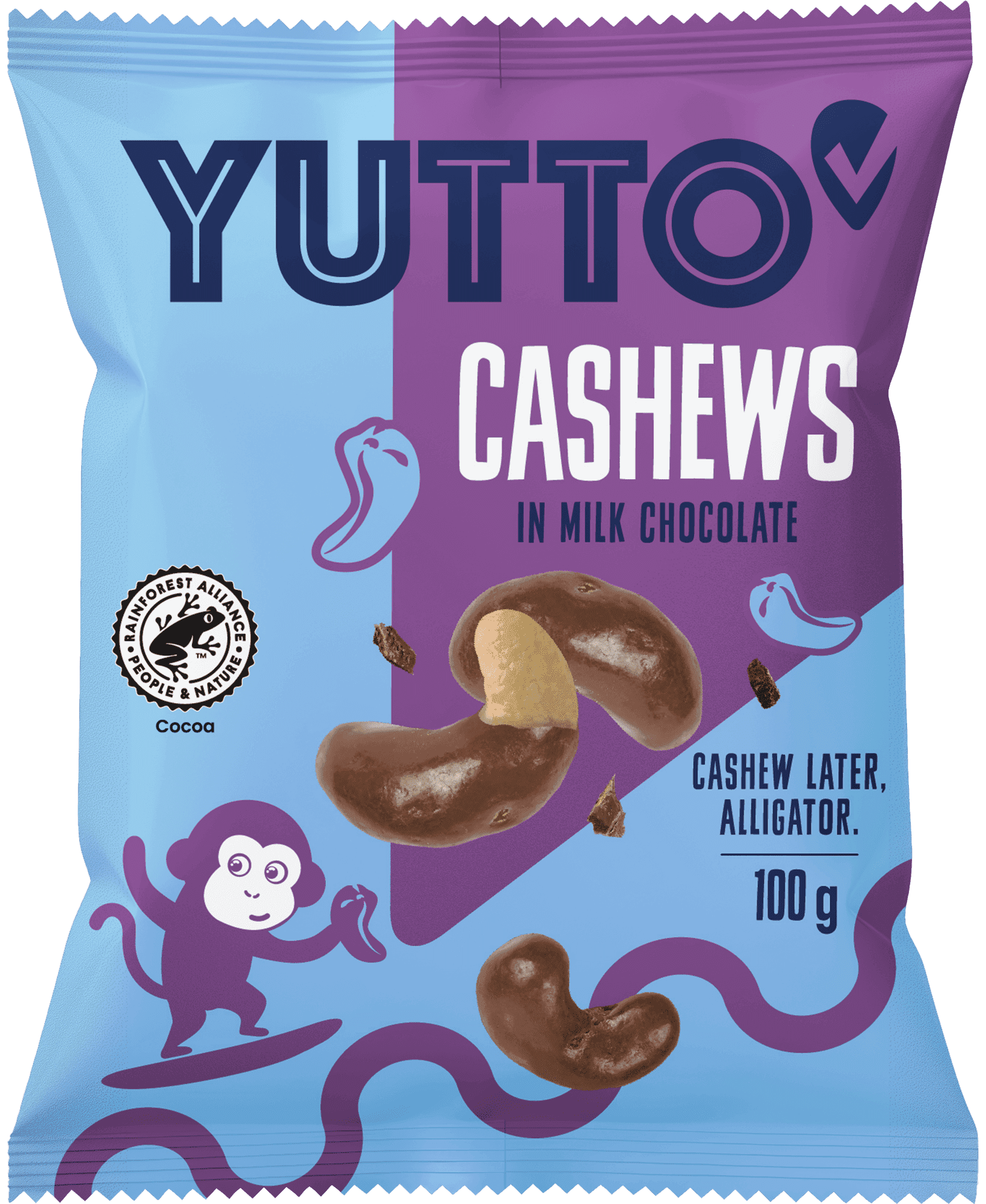 Yutto Kešu v mléčné čokoládě