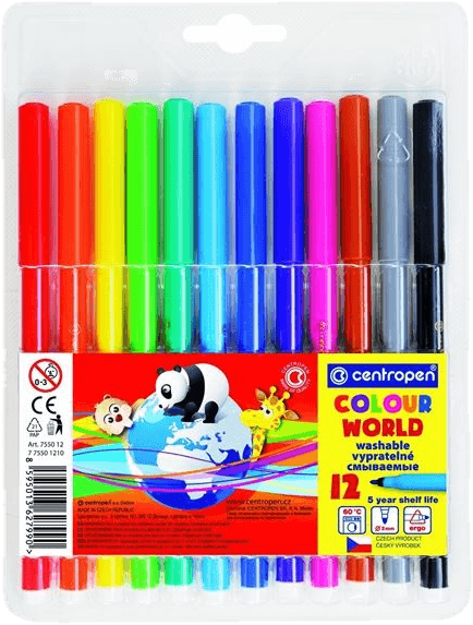 Centropen Colour World barvené fixy, sada
