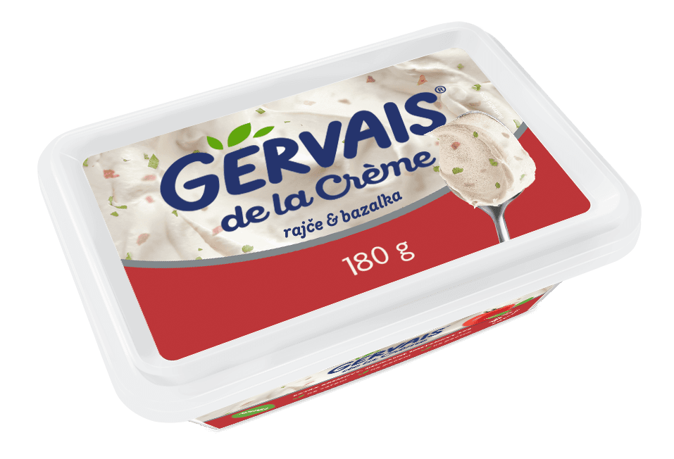 Gervais Sýr de la Crème rajče & bazalka