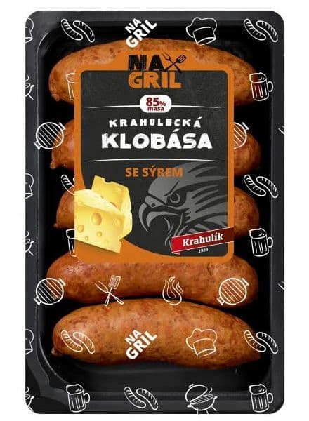Krahulecká klobása se sýrem 350g