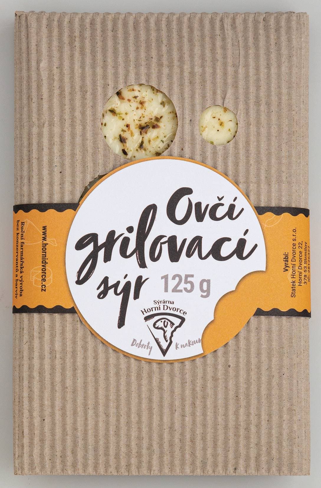 Grilovací ovčí sýr Statek Horní Dvorce 125g