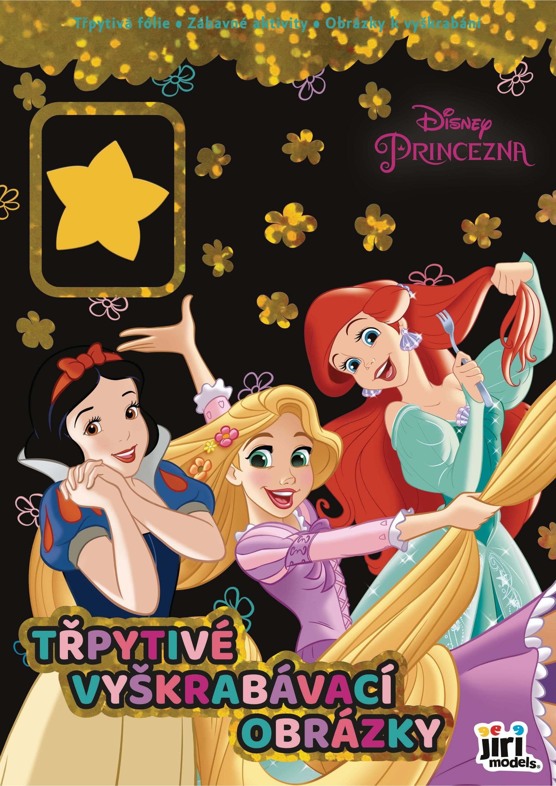 Jiri Models Třpytivé vyškrabávací obrázky Princezny