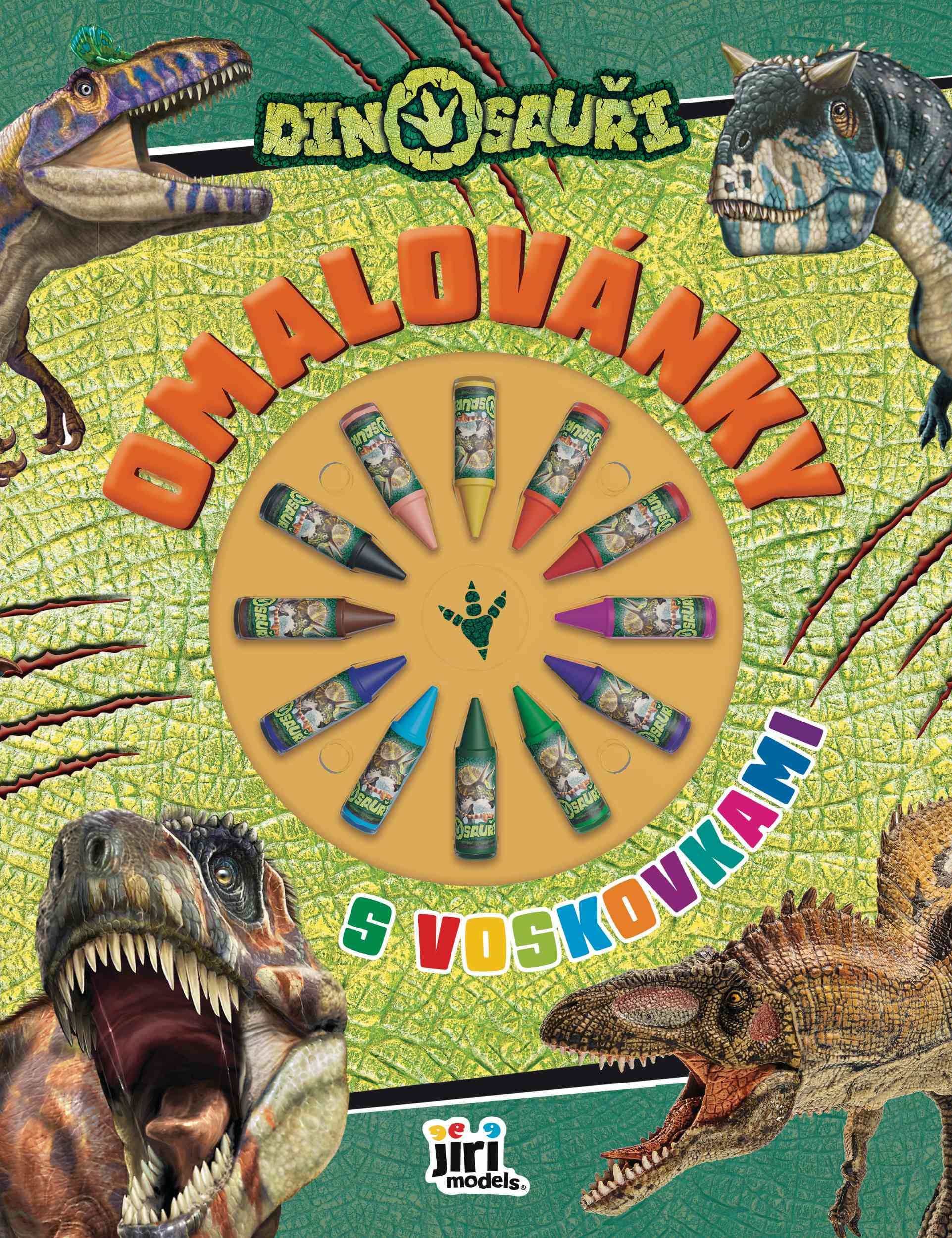 Jiri Models Omalovánky s voskovkami Dinosauři