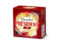 PRÉSIDENT Camembert sýr s chilli chlaz. 5 x 90 g