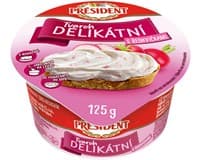 PRÉSIDENT Tvaroh delikátní s ředkvičkami 125 g