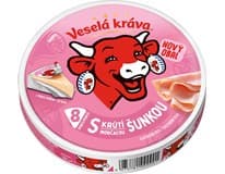 Veselá Kráva sýr tavený šunka chlaz. 120 g