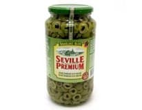 SEVILLE PREMIUM Olivy zelené krájené 935 g