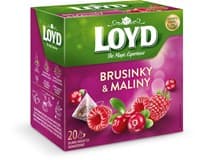 LOYD čaj brusinka/malina pyramidový 20 x 2 g
