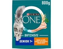 Purina ONE Bifensis Senior 7+ granule pro kočky kuře 800 g