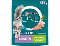 PURINA ONE Bifensis Sensitive granule pro kočky krůta rýže 800/750 g