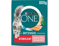 PURINA ONE Bifensis Sterilcat granule pro kočky losos/tuňák/pšenice 800/750 g