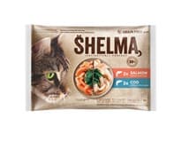 SHELMA Kapsička pro kočky losos/treska 4 x 85 g