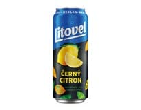 Litovel Černý citron pivo nealkoholické 24 x 500 ml plech