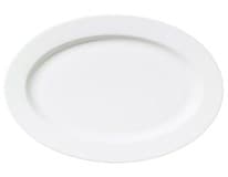 METRO PROFESSIONAL Talíř mělký oválný FD 35,5 cm 4 ks