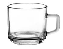 VALUE Hrnek stohovatelný 180 ml sklo 4 ks