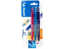 PILOT Frixion Ball Pero 0,7 mm fialové/růžové/sv.modré 3 ks